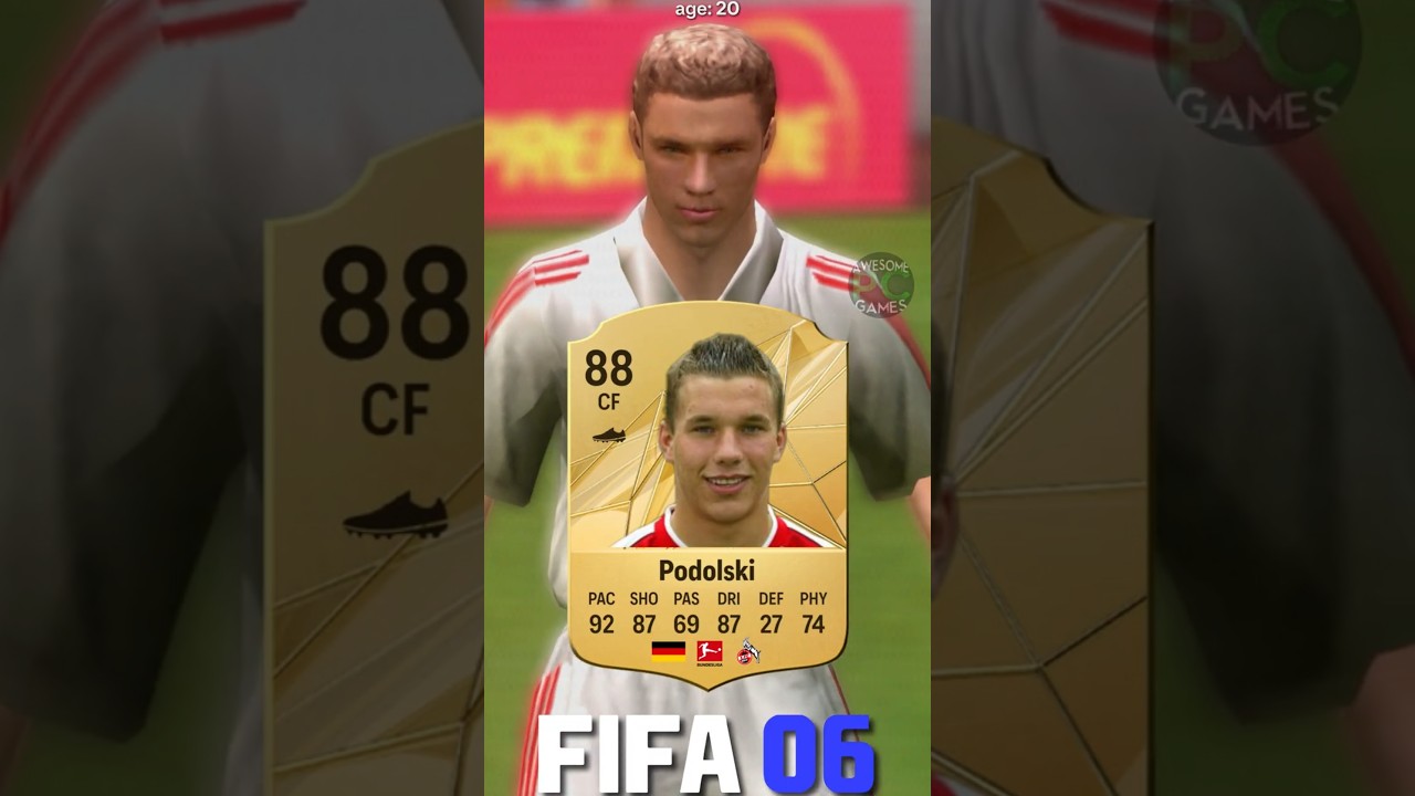 🇵🇱🇩🇪 LUKAS PODOLSKI fifa evolution (05-25) #eafc25 #fc25 #fifa #podolski #bayern #arsenal