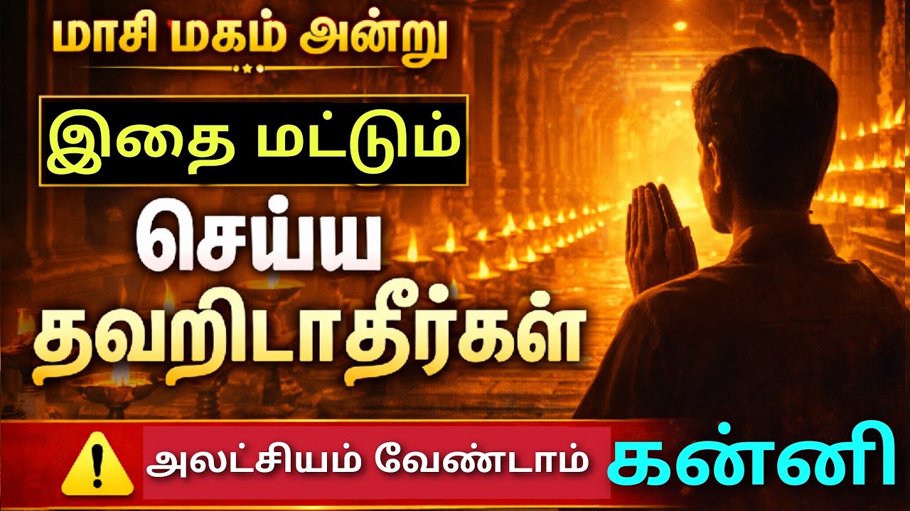 மாசி மகம் கன்னி ராசி பலன்கள் kanni rasi masi magam 2026 date tamil masi magam 2026 enna seiya vendum