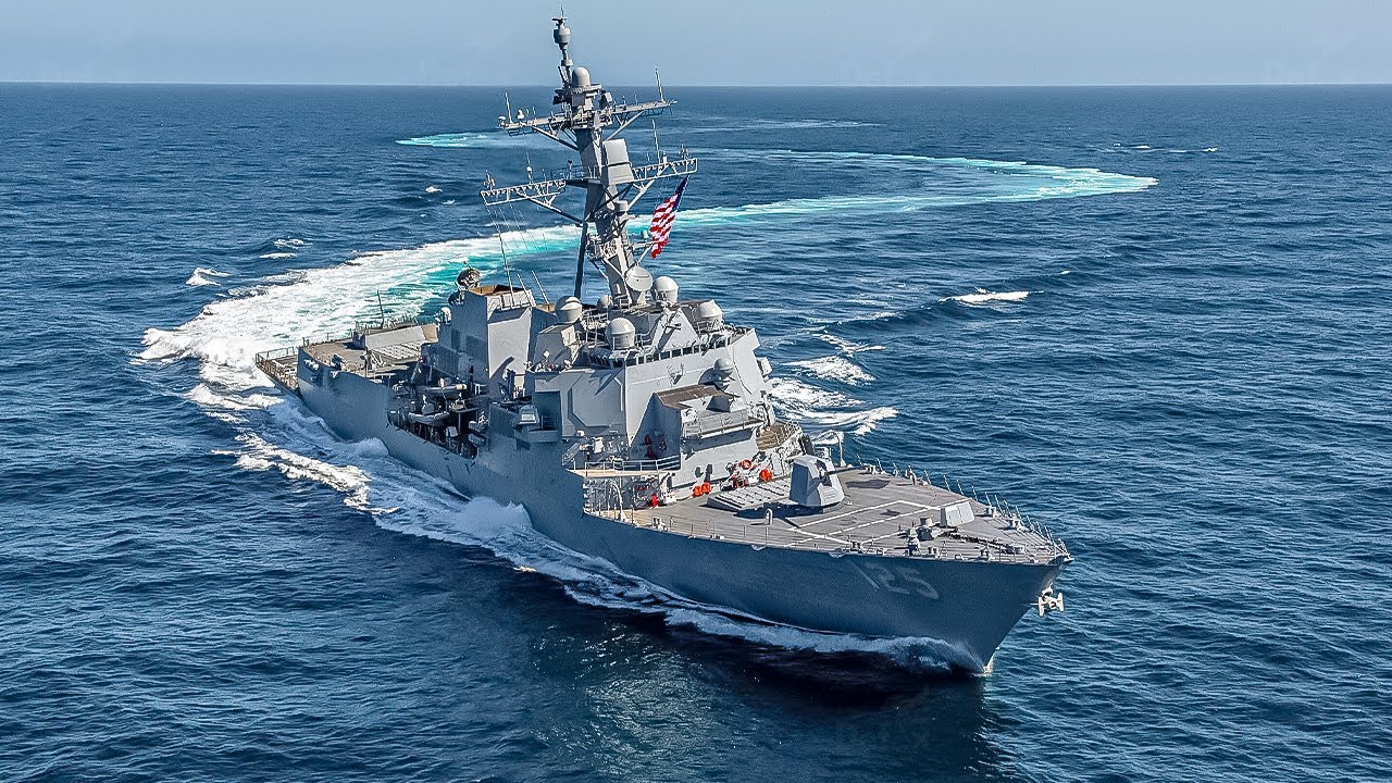 U.S. Navy • Life at Sea Aboard Powerful Arleigh Burke-Class Guided Missile Destroyer