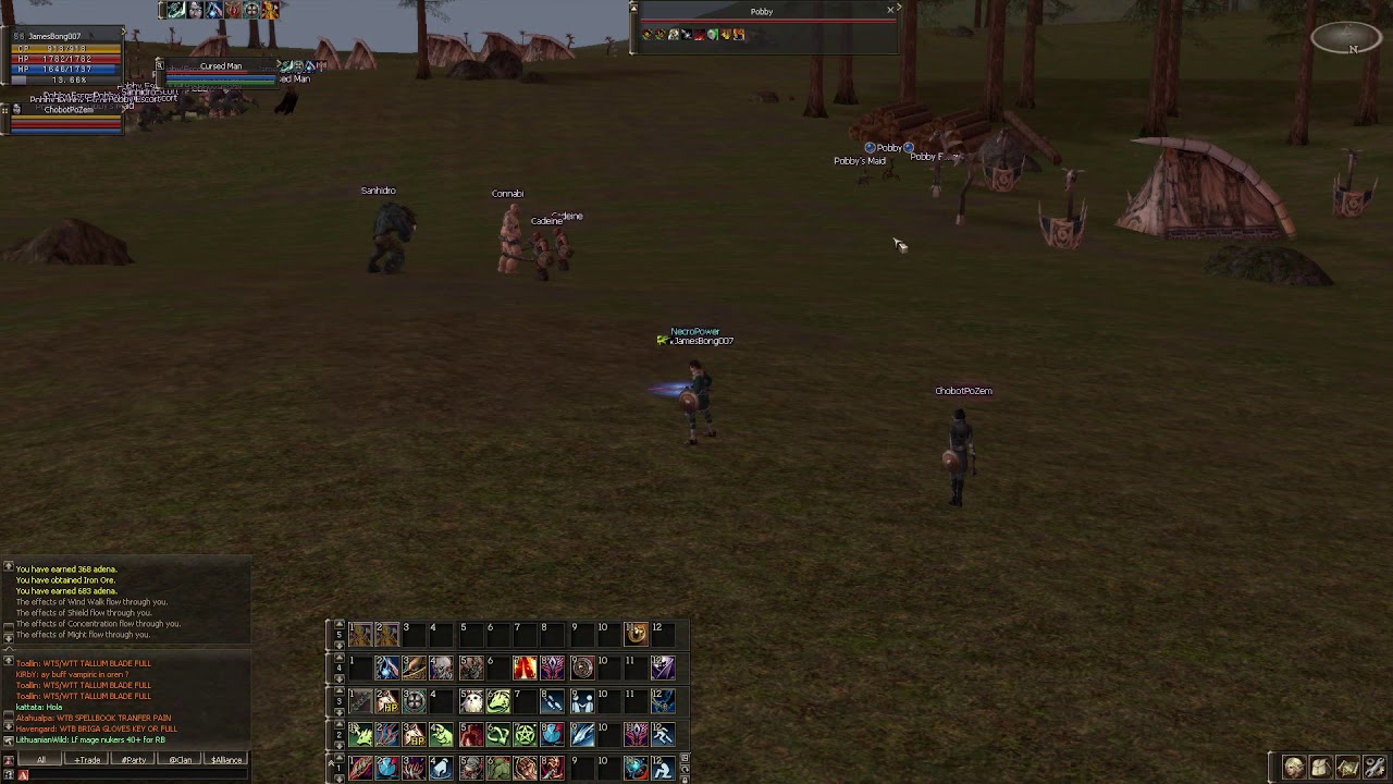 Lineage 2 reborn signature Franz and teon necromancer skyshadow meadow solo