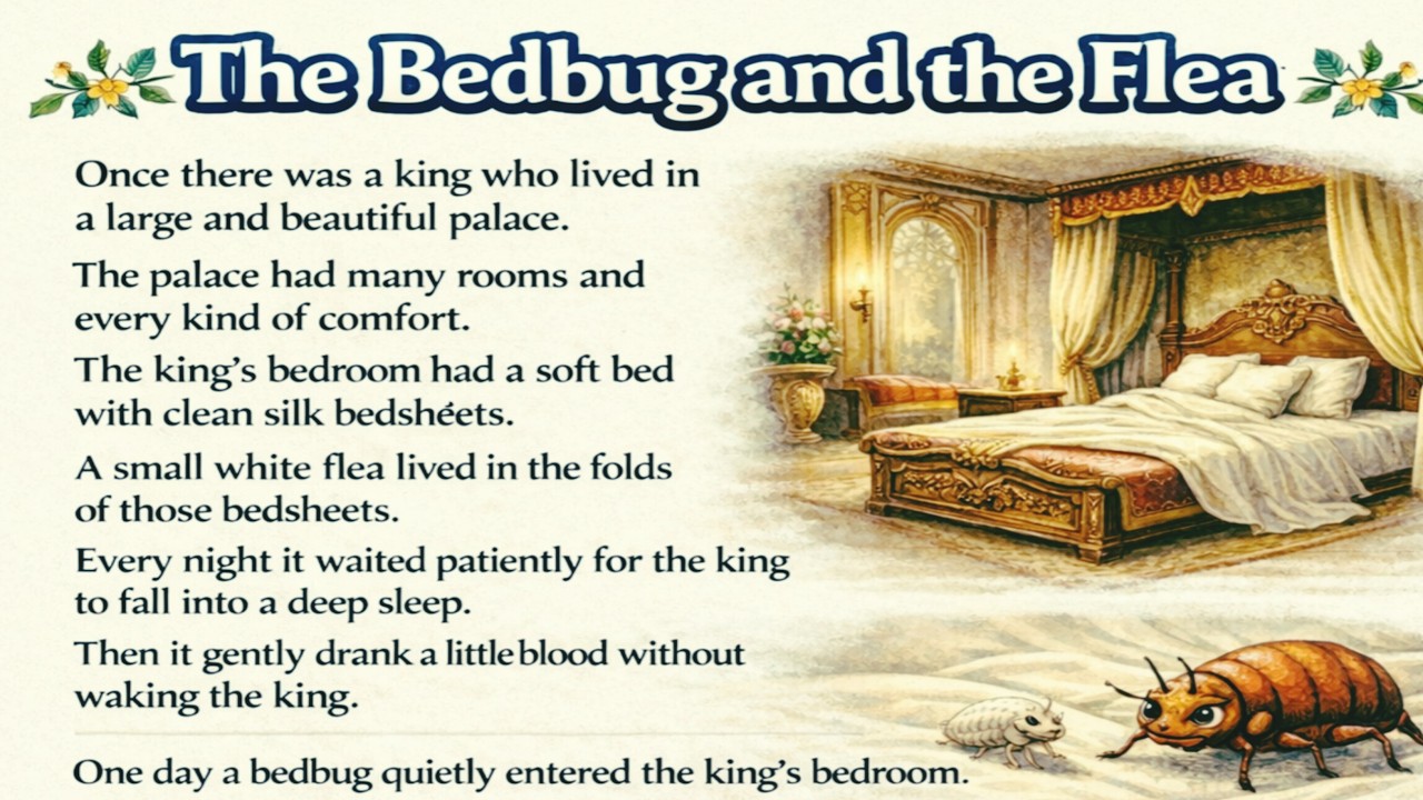 The Bedbug And The Flea | How to read English  | English reading practice | English learning ||