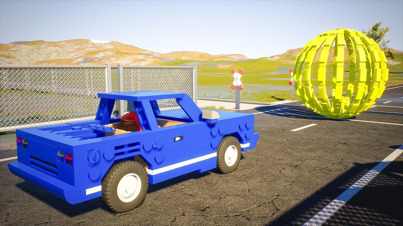 Lego Cars vs Soft Body Bubble - Brick Rigs