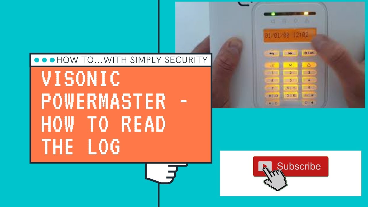 Read the log on a Visonic Powermaster 10 alarm.