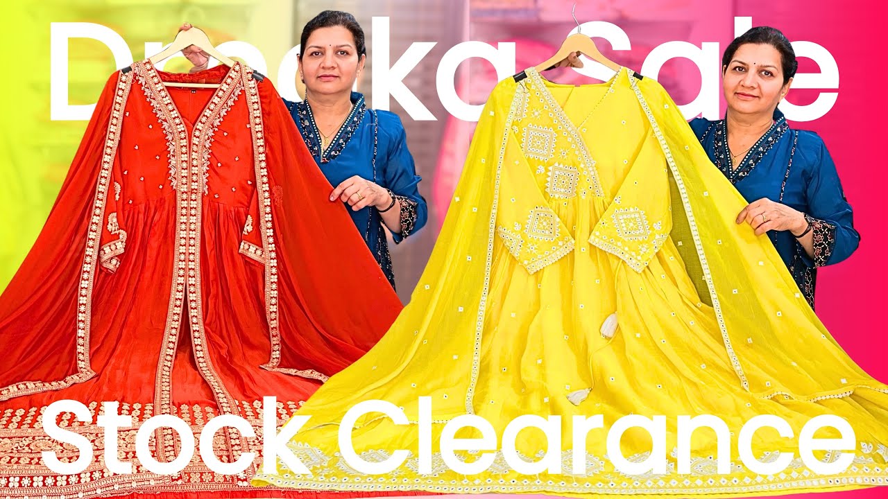 STOCK CLEARANCE | Muslin Suits, Cotton Suits Designer Anarkali, Party Wear & More! #partywear #sale
