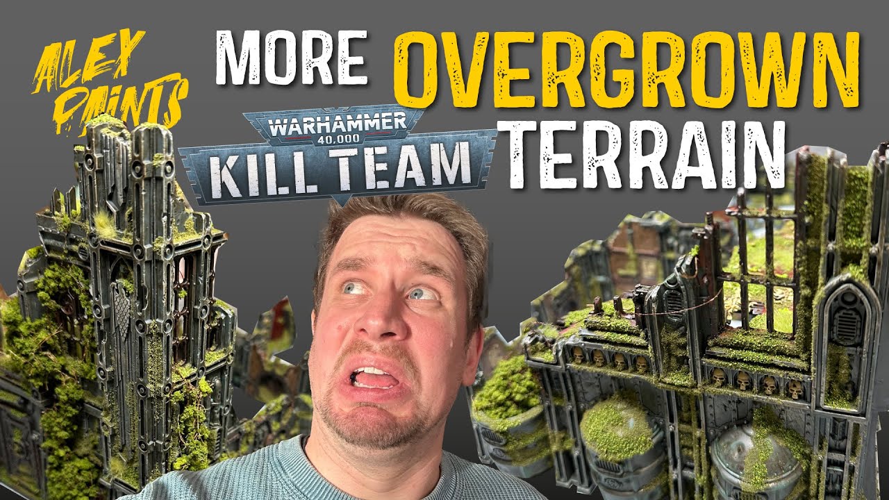 How to Paint Overgrown Terrain for the ENTIRE Kill Team Hivestorm Box #scenery #warhammer40k  (Pt 2)