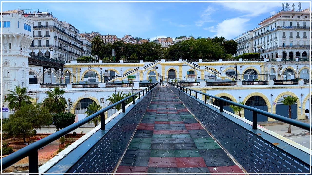 شاهد الواجهة البحرية لساحة بورسعيد (سكوار) بالجزائر الوسطى | أشغال التهيئة على وشك الانتهاء