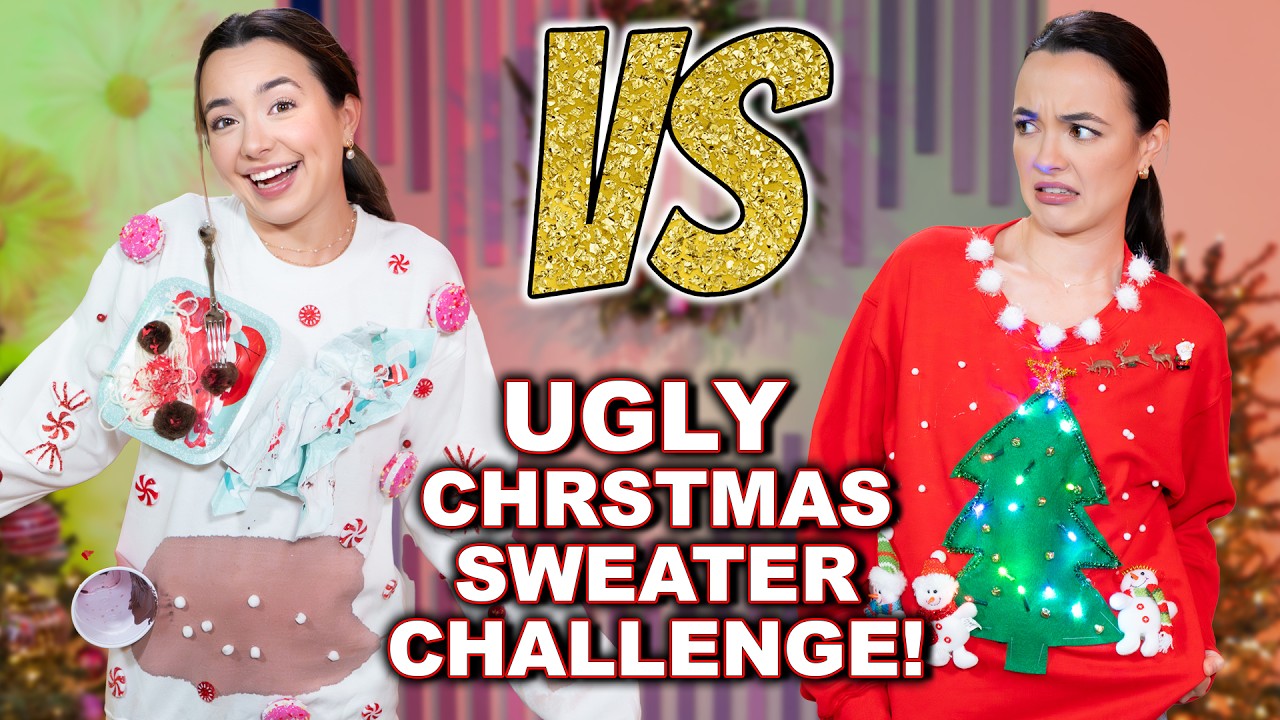 WHO CAN MAKE THE UGLIEST CHRISTMAS SWEATER?