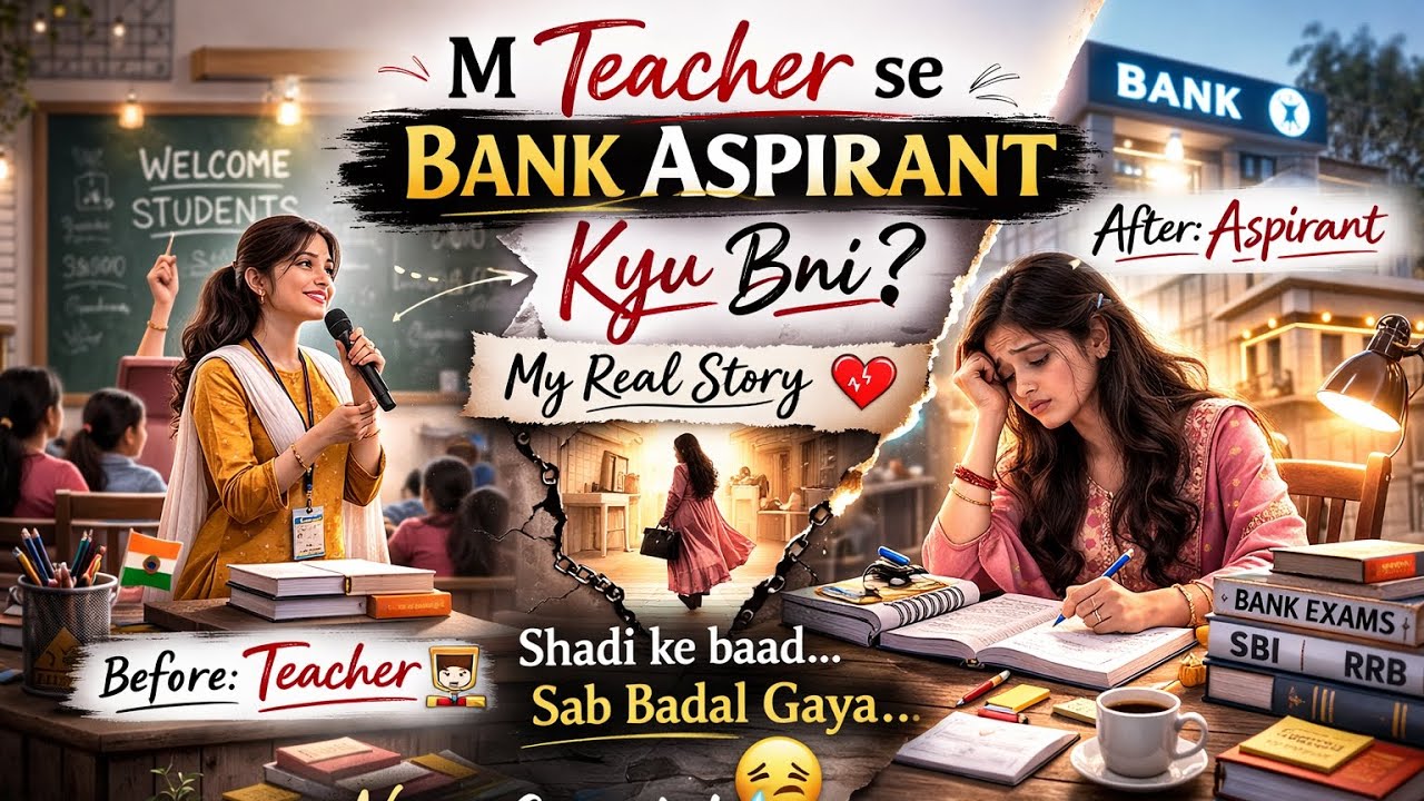 शादी के बाद बैंक की तैयारी क्यों शुरू की? 💔| My Real Story | Housewife Aspirant🥹🥹 #discipline #vlogs