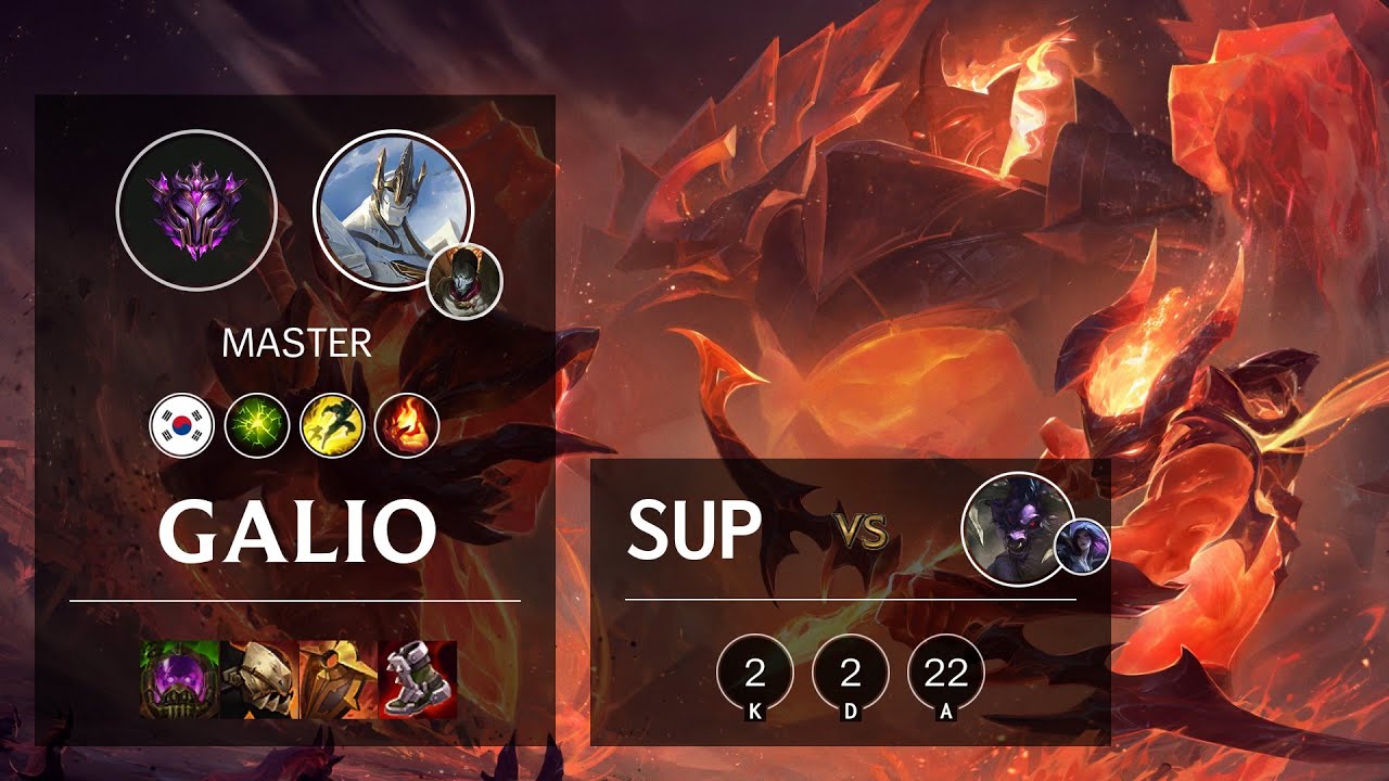 Galio Support vs Alistar - KR Master Patch 11.1