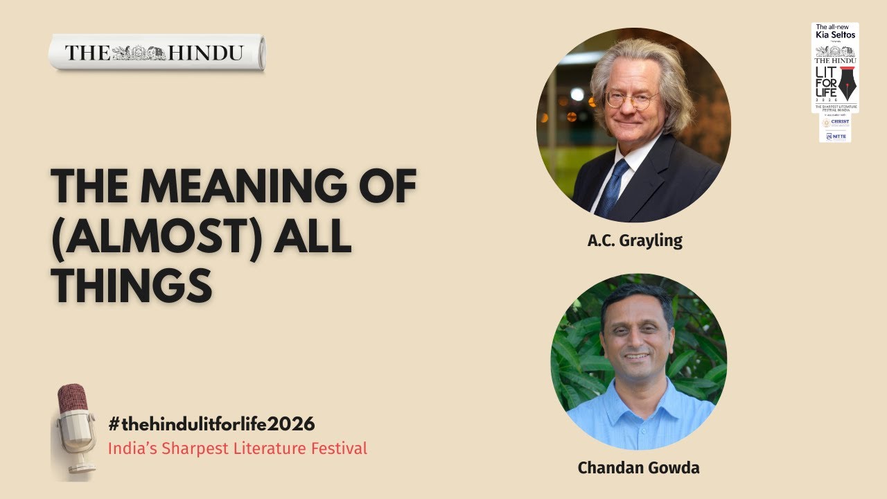 The Meaning of (Almost) All Things A.C. Grayling in conversation with Chandan Gowda