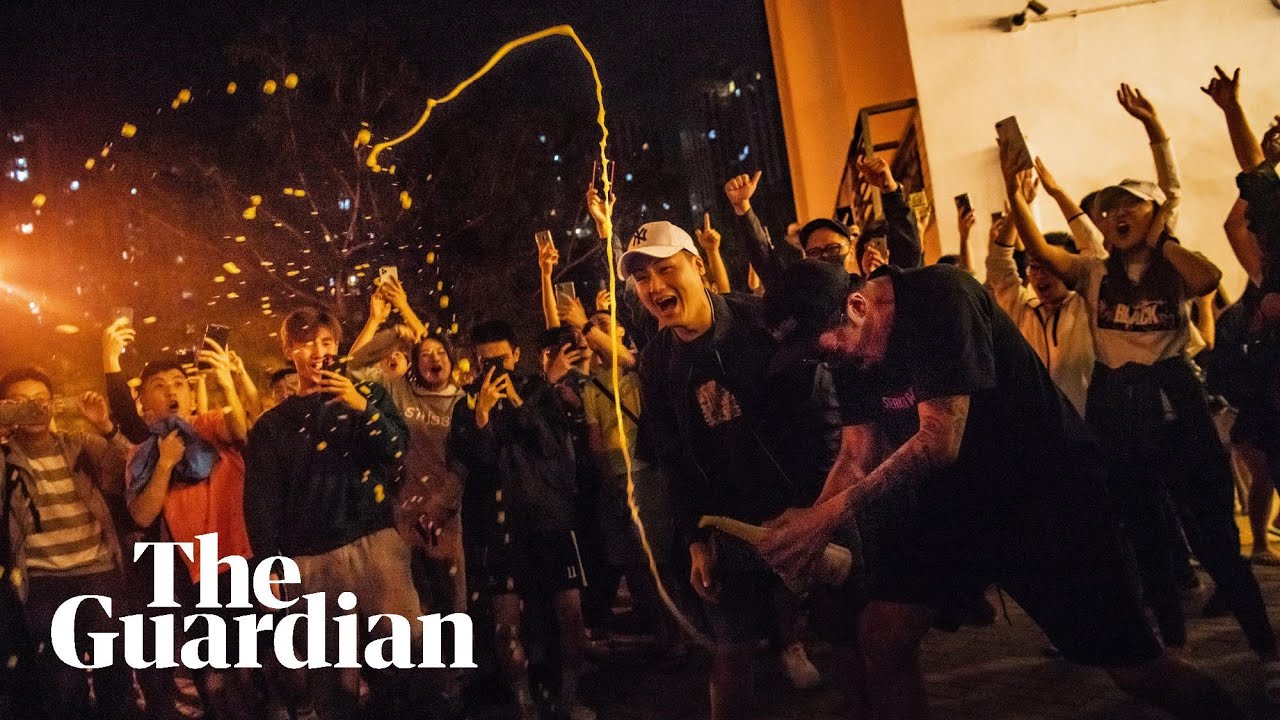 Celebrations in Hong Kong amid landslide victory for pro-democracy candidates