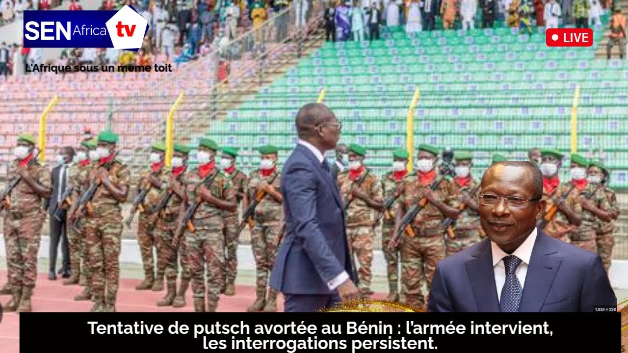 Tentative de putsch avortée au Bénin : l’armée intervient, les interrogations persistent.