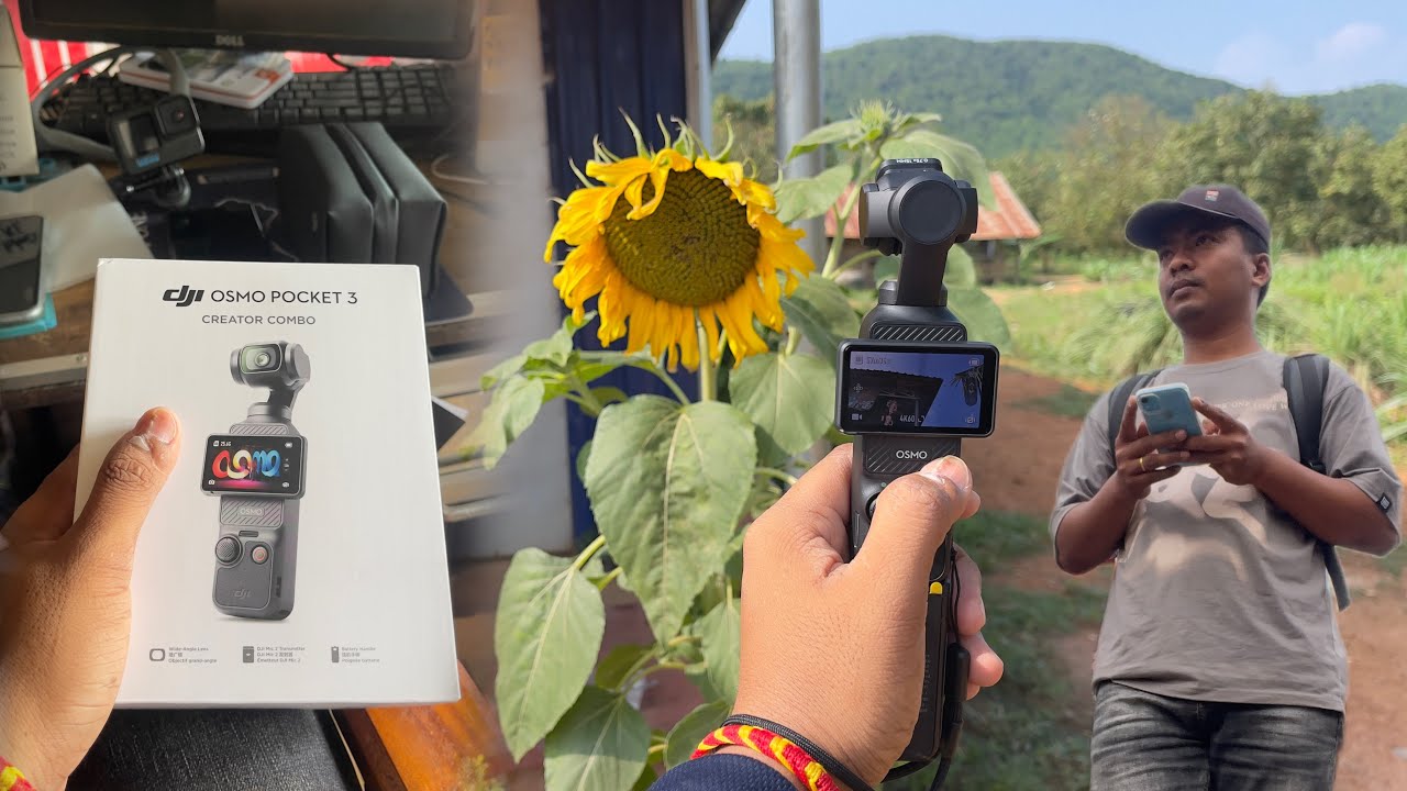DJI Osmo POCKET 3 ថ្មីប្រអប់ | គុណភាពវីដេអូល្អខ្លាំងមិនខកចិត្ត