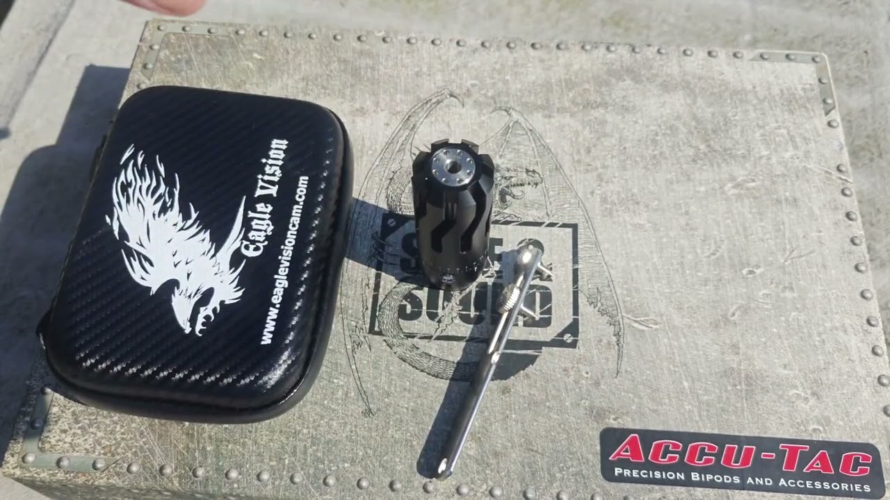 Montaż wielokalibrowego Muzzle brake harmonic barrel tuner firmy Eagle Vision