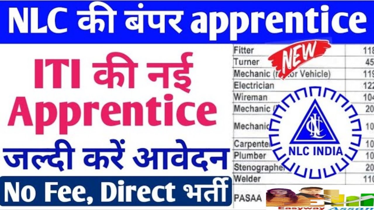 NLC की बम्पर Apprentice 2022, NLC ITI, B.Sc, BBA, BCA, B.Com Latest Apprentice 2022 Online form