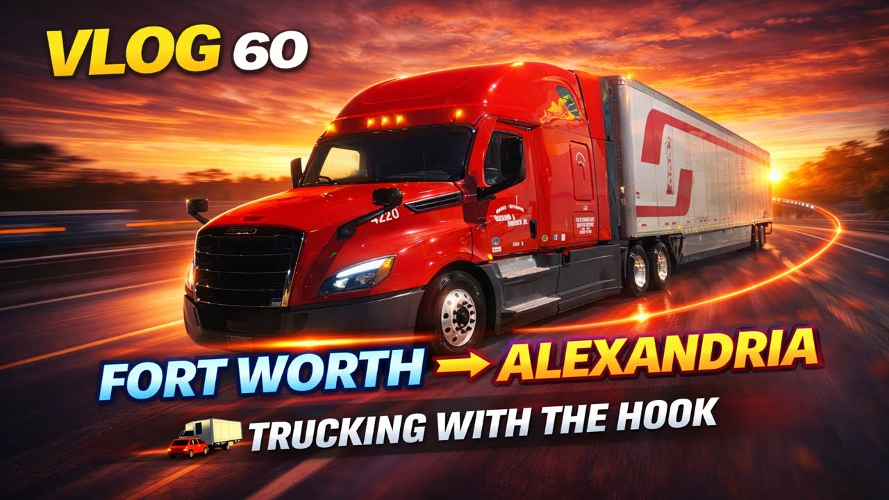 Fort Worth, TX → Alexandria, LA | Trucking with the Hook Vlog #60