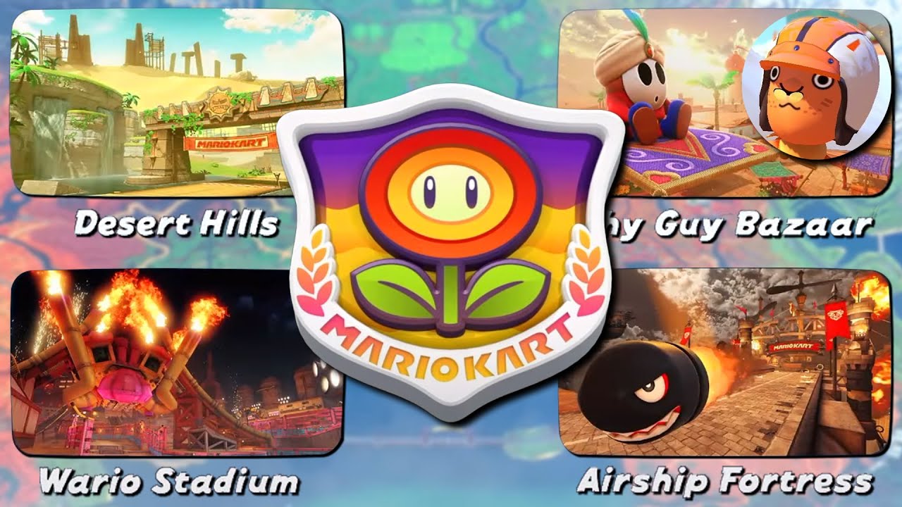 Играем на ВСЕХ трассах в Mario Kart World — FLOWER CUP