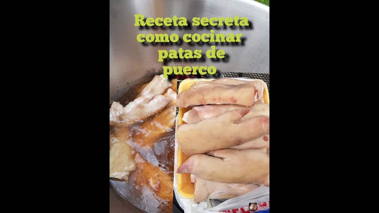 Receta para freír patas de puerco