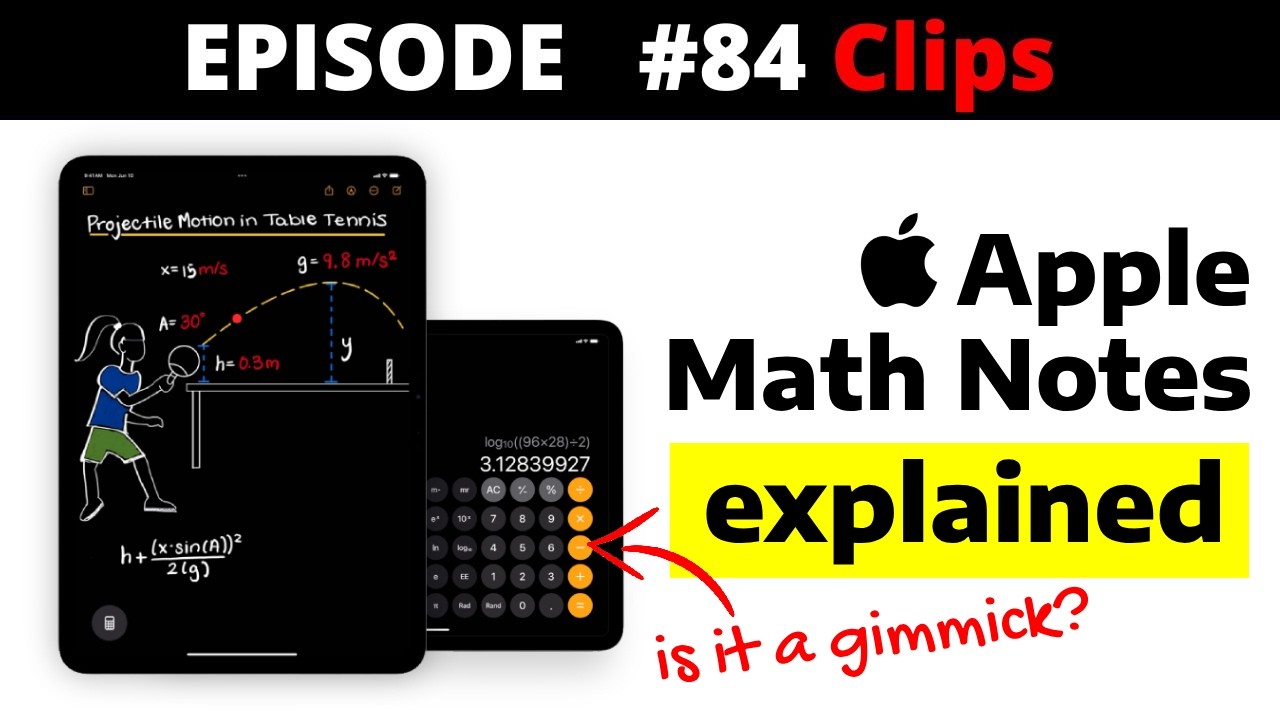 E84 Clip: Apple Math Notes explained #apple #mathnotes