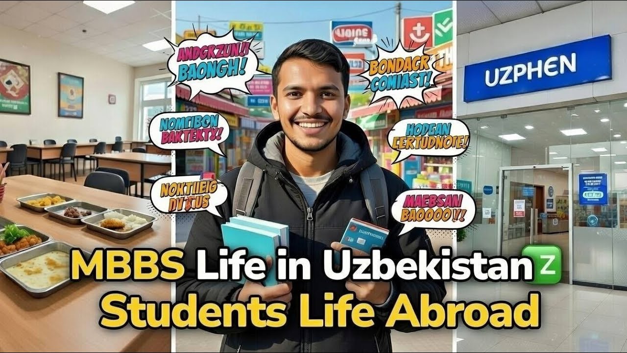 Real MBBS Life Abroad 🇺🇿 | Mess, Bank & Market Day in Urgench 😄