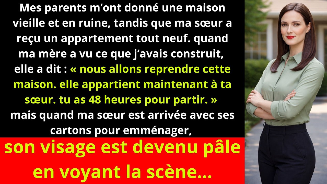 Mes parents m’ont donné une vieille maison en ruine tandis que ma sœur a reçu un appartement neuf.