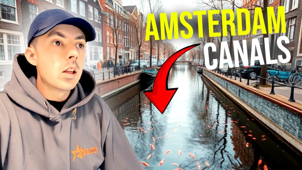 MASSIVE Fish Hiding in AMSTERDAM Canals