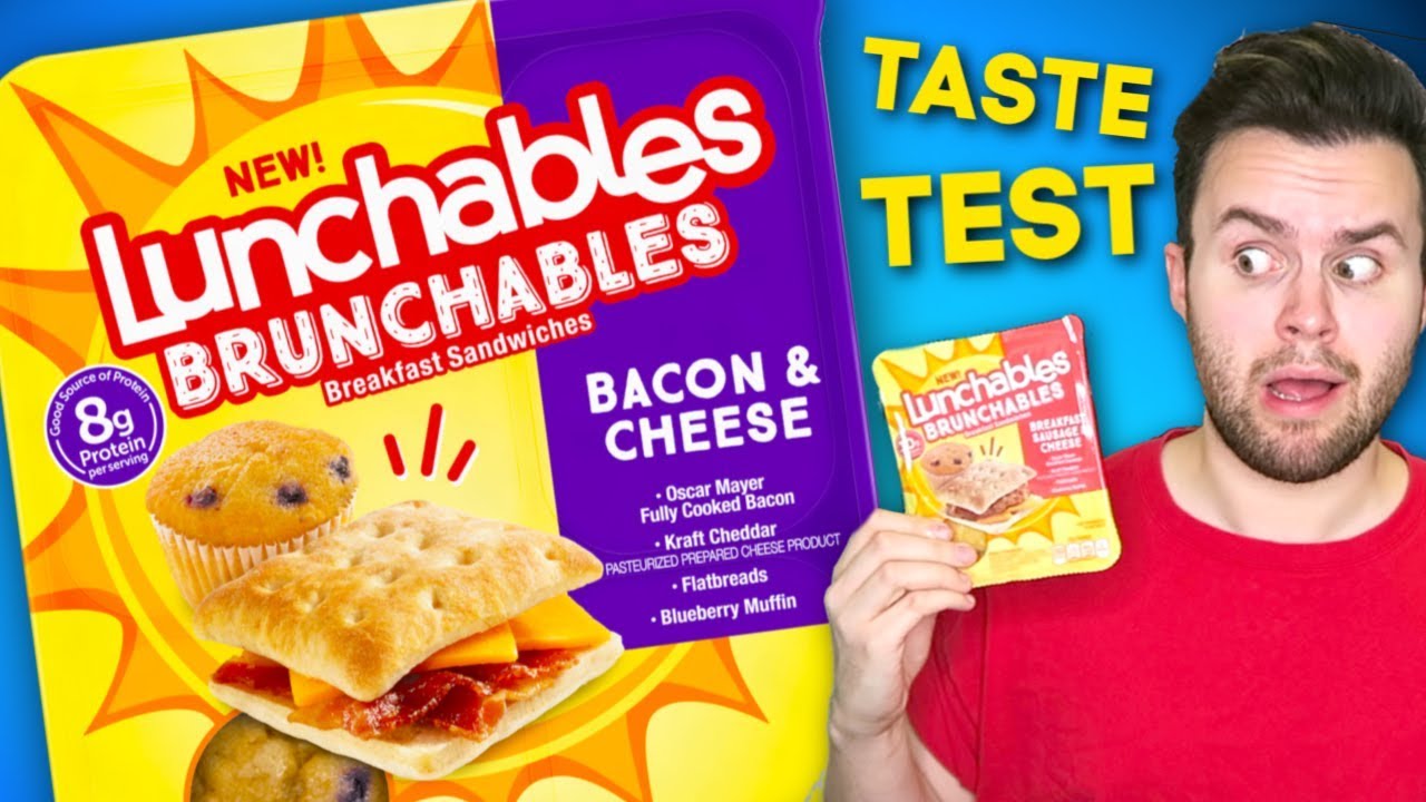 I tried Lunchable's new BRUNCHABLES... Taste Test!