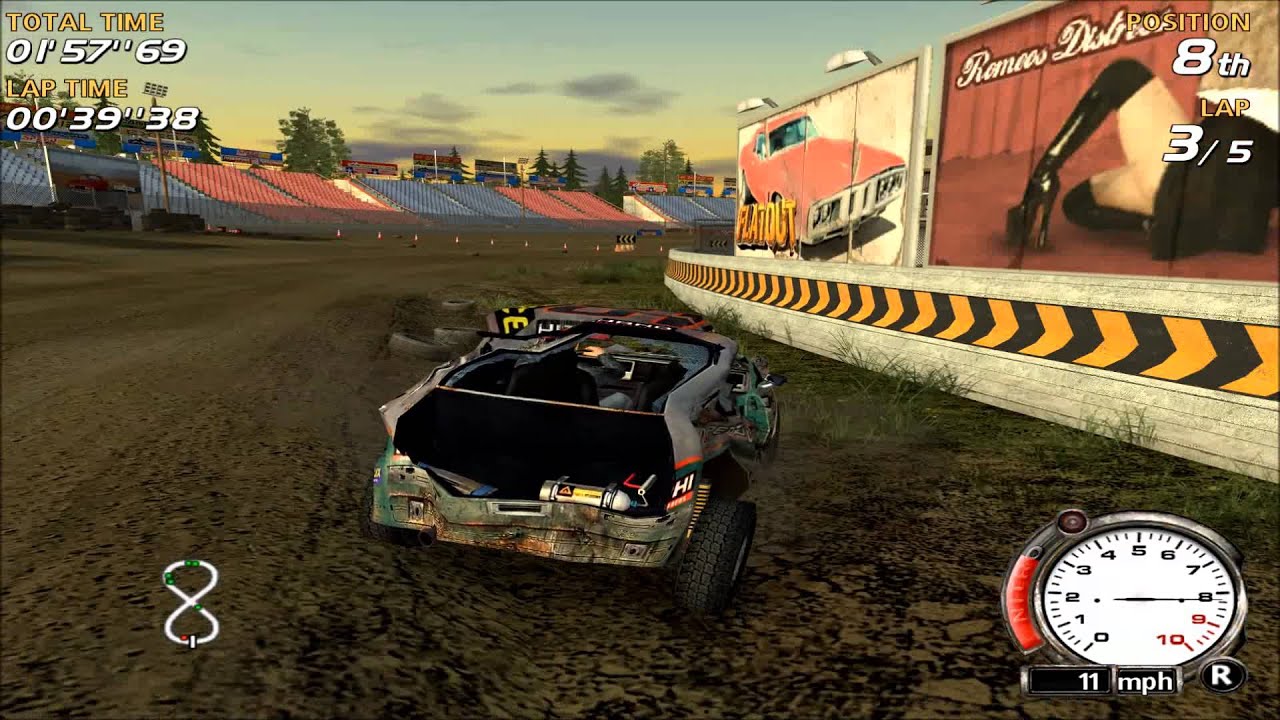 FlatOut 1 Gameplay (No commentary)