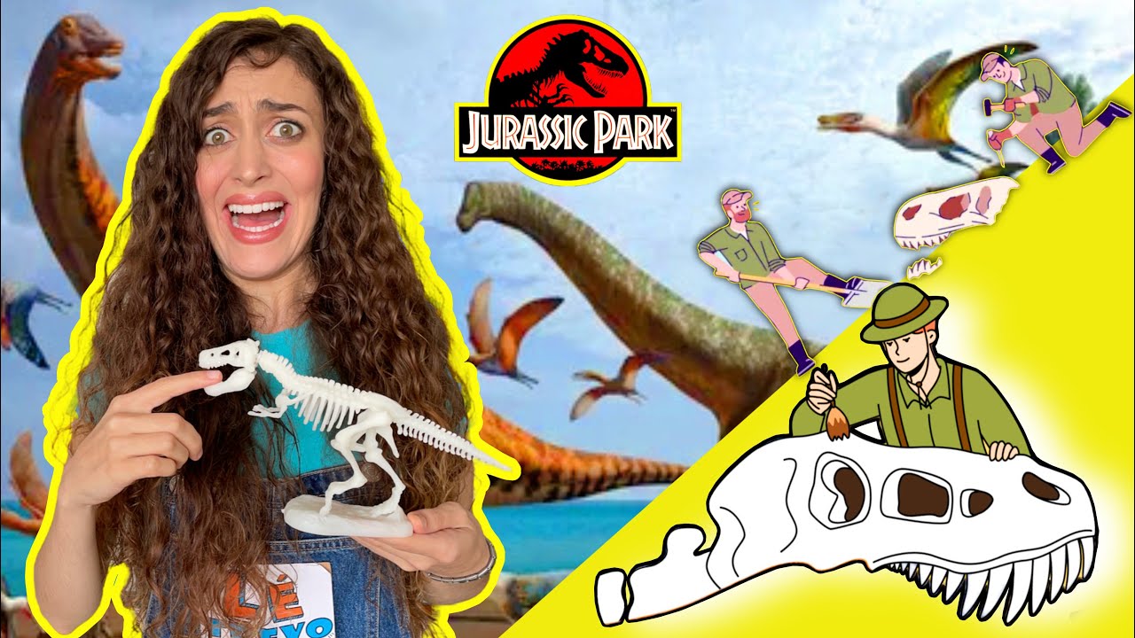 FUI PALEONTÓLOGA POR UM DIA | Encontrei OSSOS de DINOSSAUROS - Fósseis