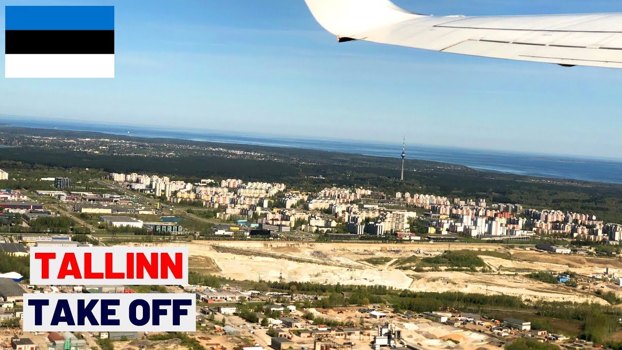 Take Off from Tallinn Airport, Estonia | Ryanair 737-800