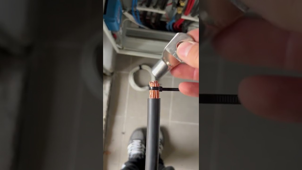 How to connect cable lug on 95mm cable