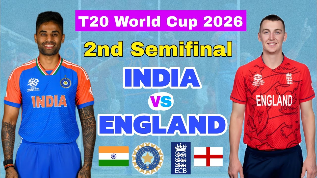 INDIA VS ENGLAND | T20I WORLD CUP 2026 2nd Semifinal | Head To Head Record | Wankhede Stadium Mumbai