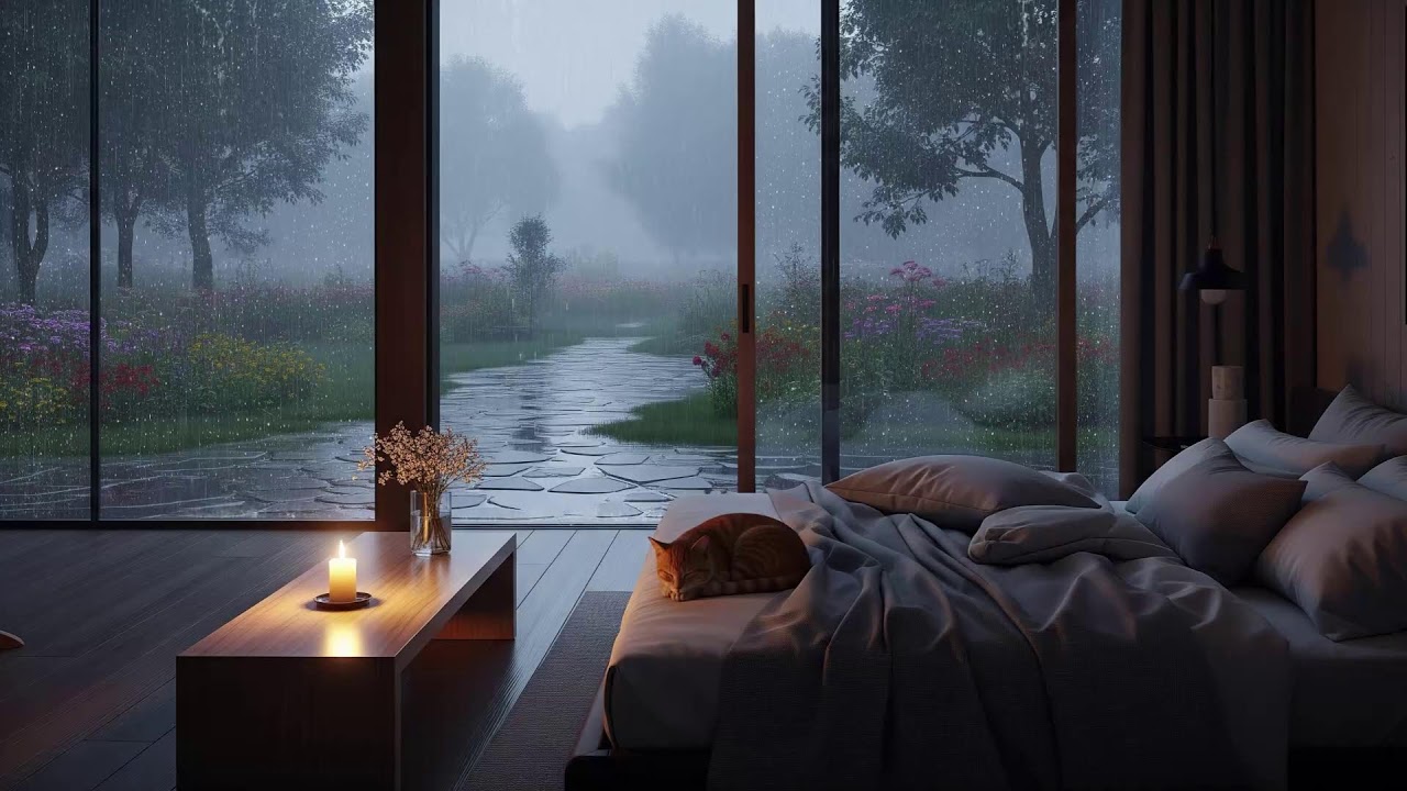 Peaceful Rain Sounds for Deep Sleep | Stress Relief & Emotional Healing