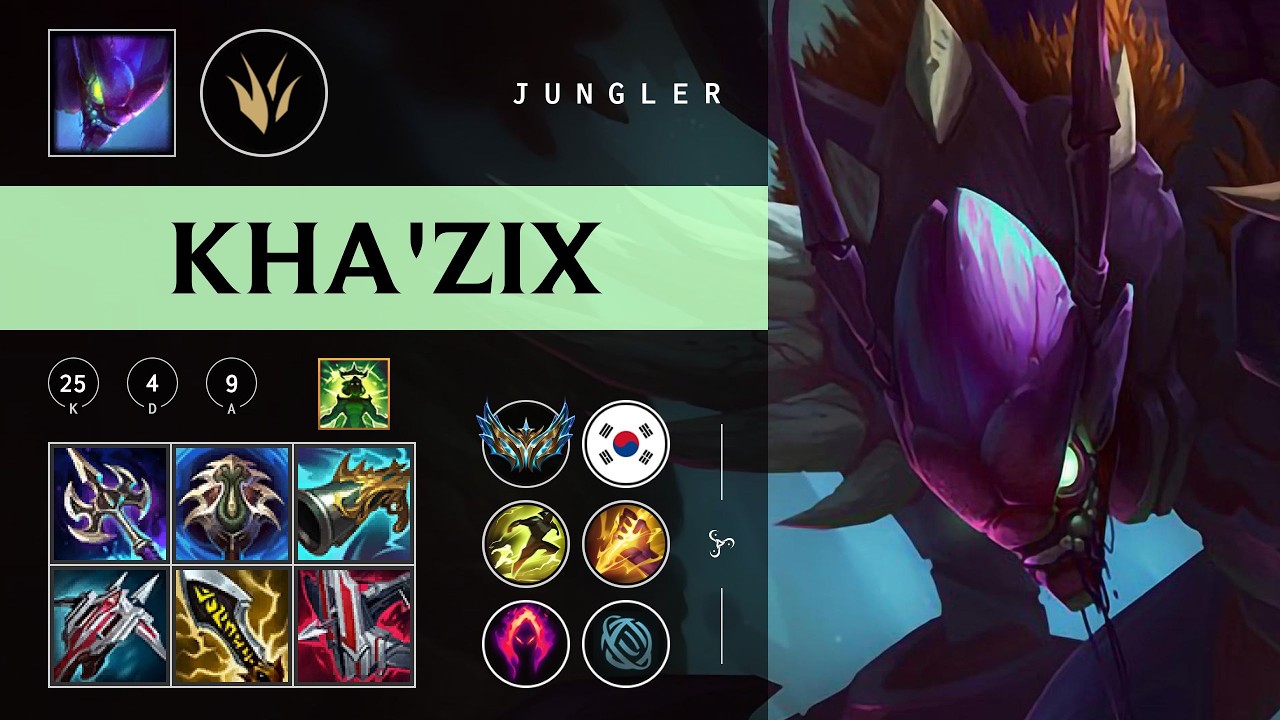 Kha'Zix Jungle vs Ambessa - KR Challenger Patch 26.07
