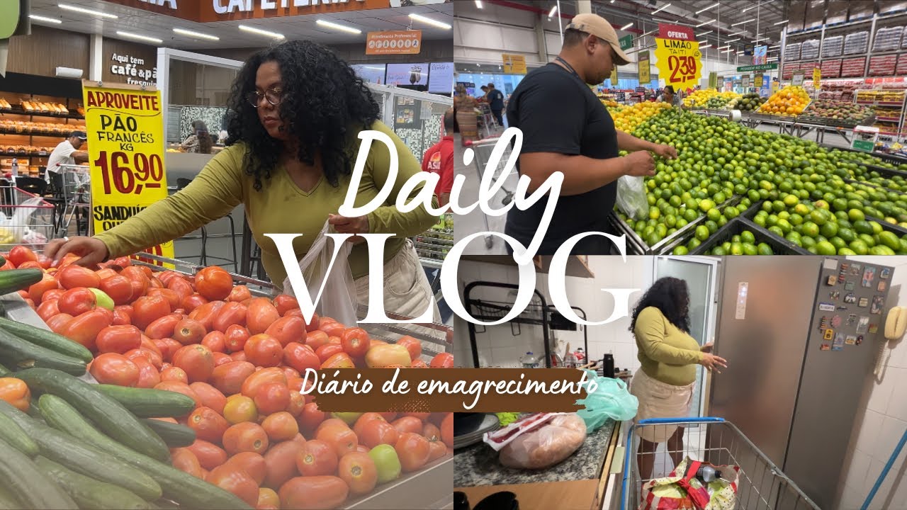 VLOG: Compras no mercado para emagrecer 