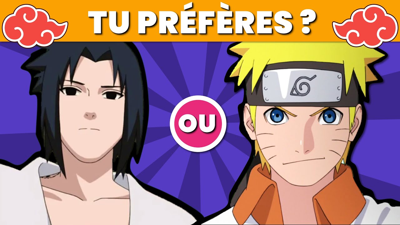Tu préfères ? 🍥🦊 Édition NARUTO 🦊🍥 #tupréfères