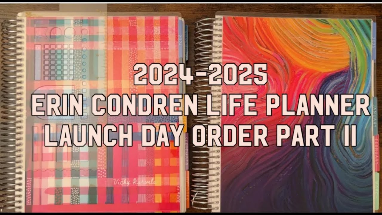 *NEW* 2024-2025 Erin Condren Life Planner Launch Day Order Part II/ Evolve Daily Duo