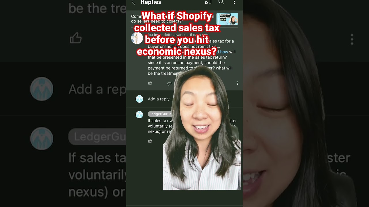 What to do when Shopify already collected sales tax but you haven&rsquo;t reached economic nexus yet? ‼️‼️
