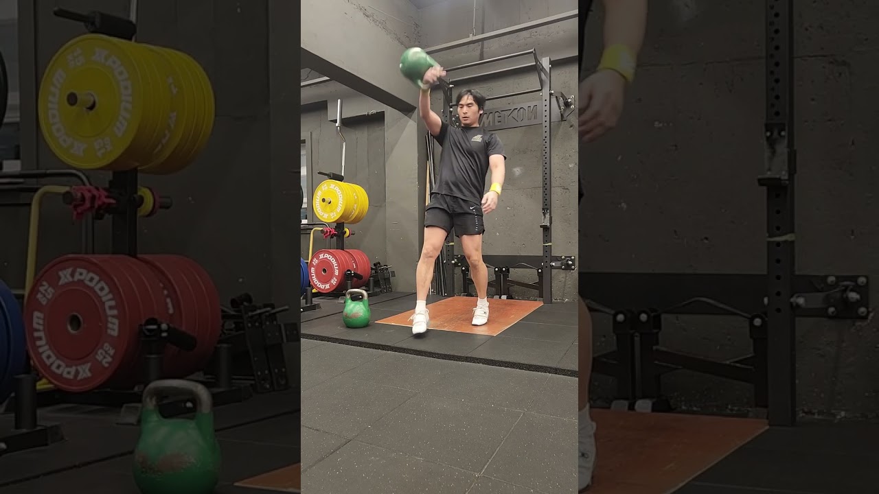 [케틀벨스포츠] 24키로 스내치 5분 107개 24kg snatch 5mins 107reps 