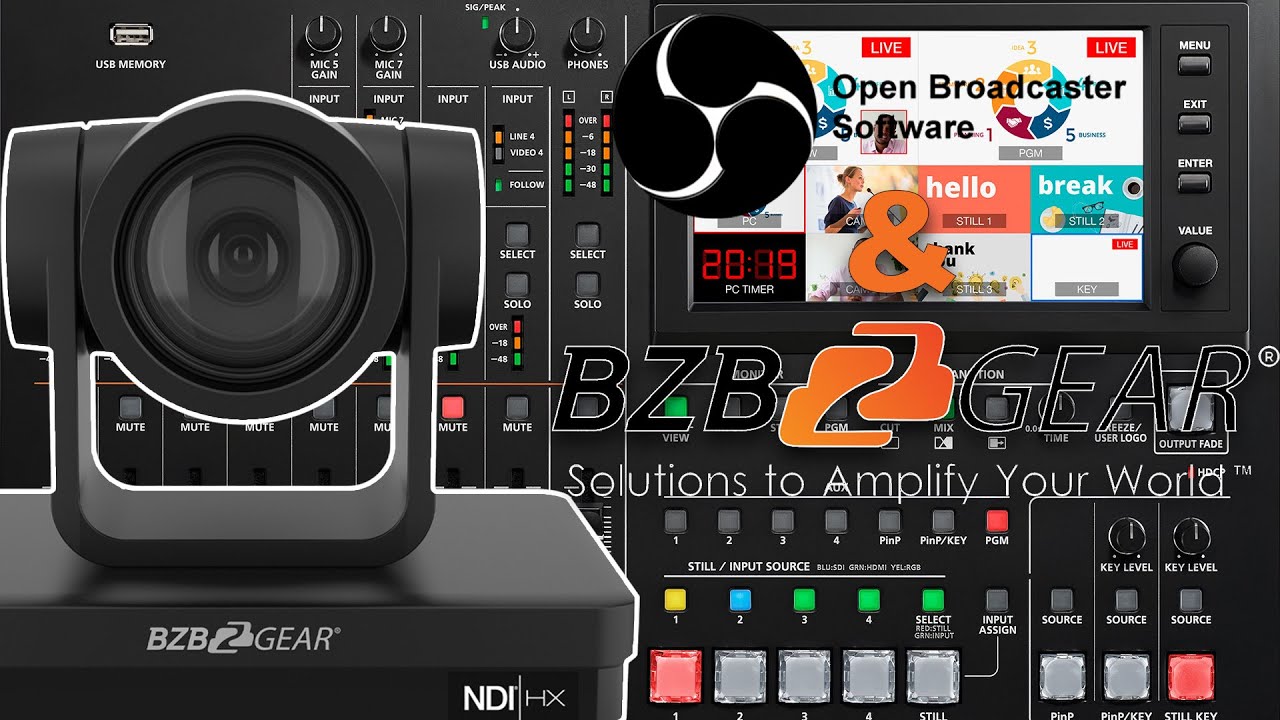 Control Your BZBGEAR PTZ Camera With OBS!