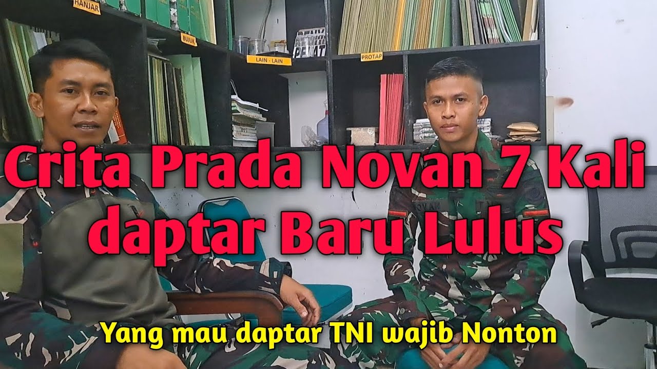 PRADA NOVAN 7 KALI DAPTAR TNI BARU LULUS