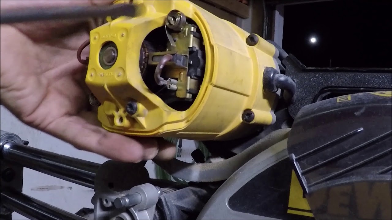 Замена подшипника якоря торцовочной пилы Dewalt DW708, как устранить шум в пиле.