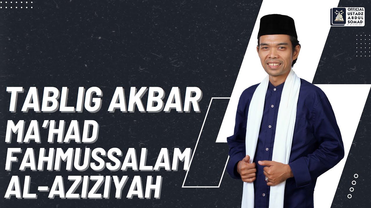 LIVE | Tabligh Akbar Ma'had Fahmussalam Al-Aziziyah. Medan | Ustadz Abdul Somad