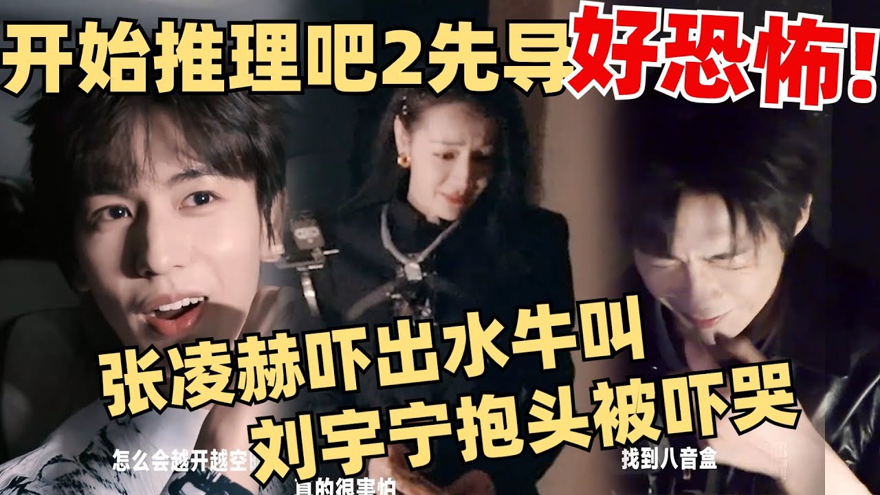 💀开始推理吧2先导片！刘宇宁被吓哭直言我求求你了！张凌赫吓出水牛叫~【开始推理吧2】