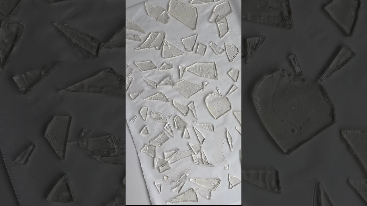 Making Edible Fake Glass #cakedecoration #easyrecipe #viralvideo #halloweenrecipes #halloween