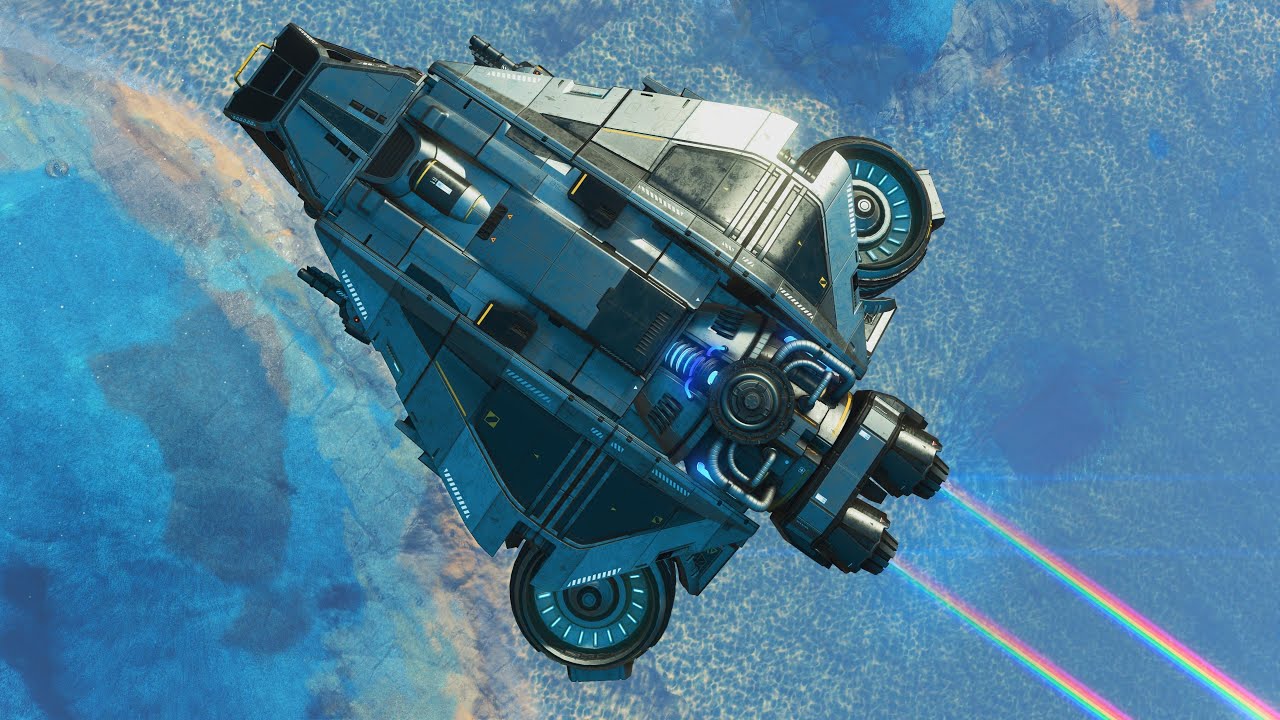 No Man's Sky Small Corvette Sentinel Destruction 