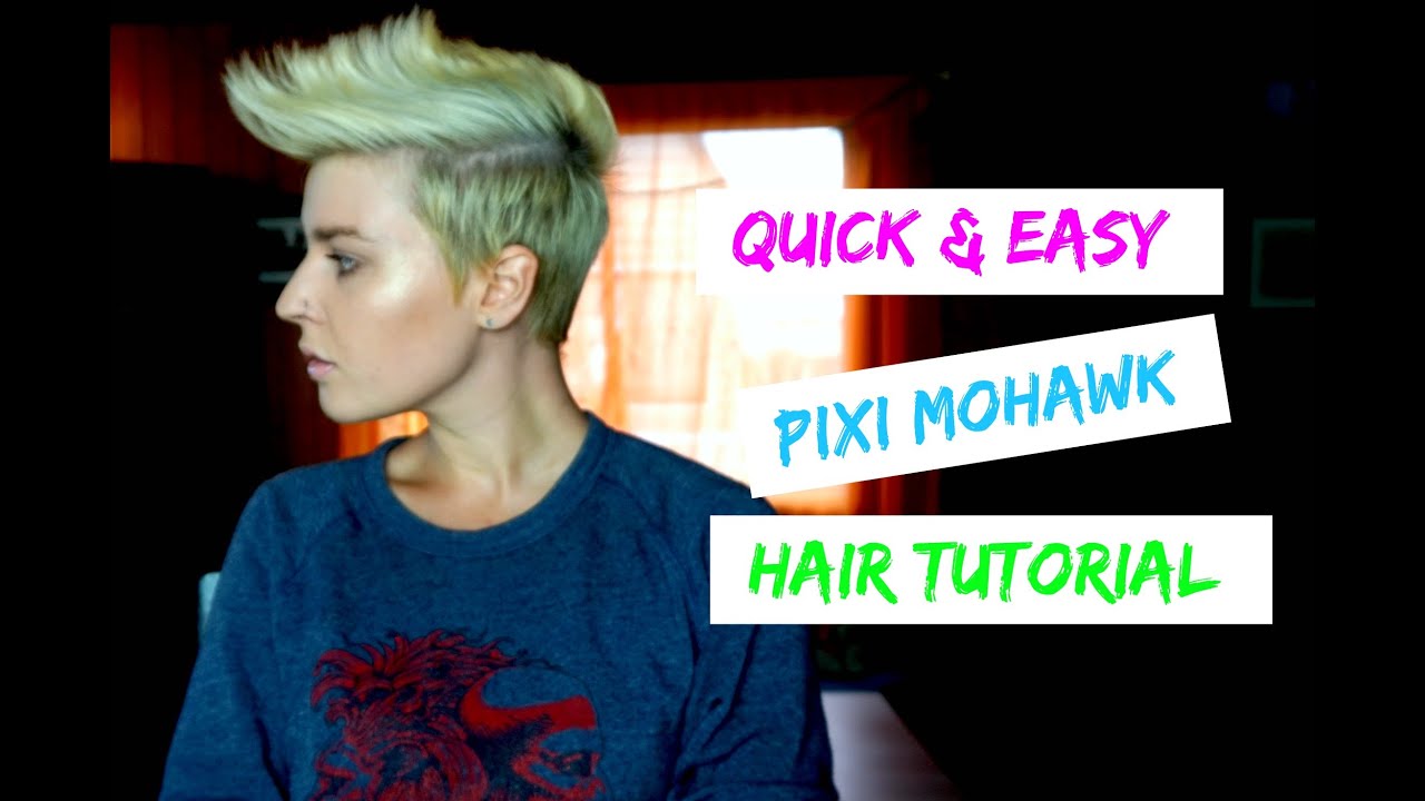 Pixi Mohawk Hair Tutorial Wet to Dry