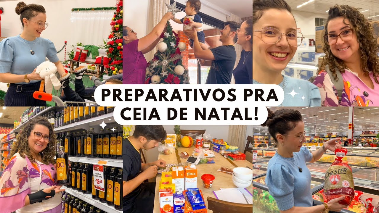 VLOG: compras no mercado + preparativos pro vídeo de ceia de natal ✨