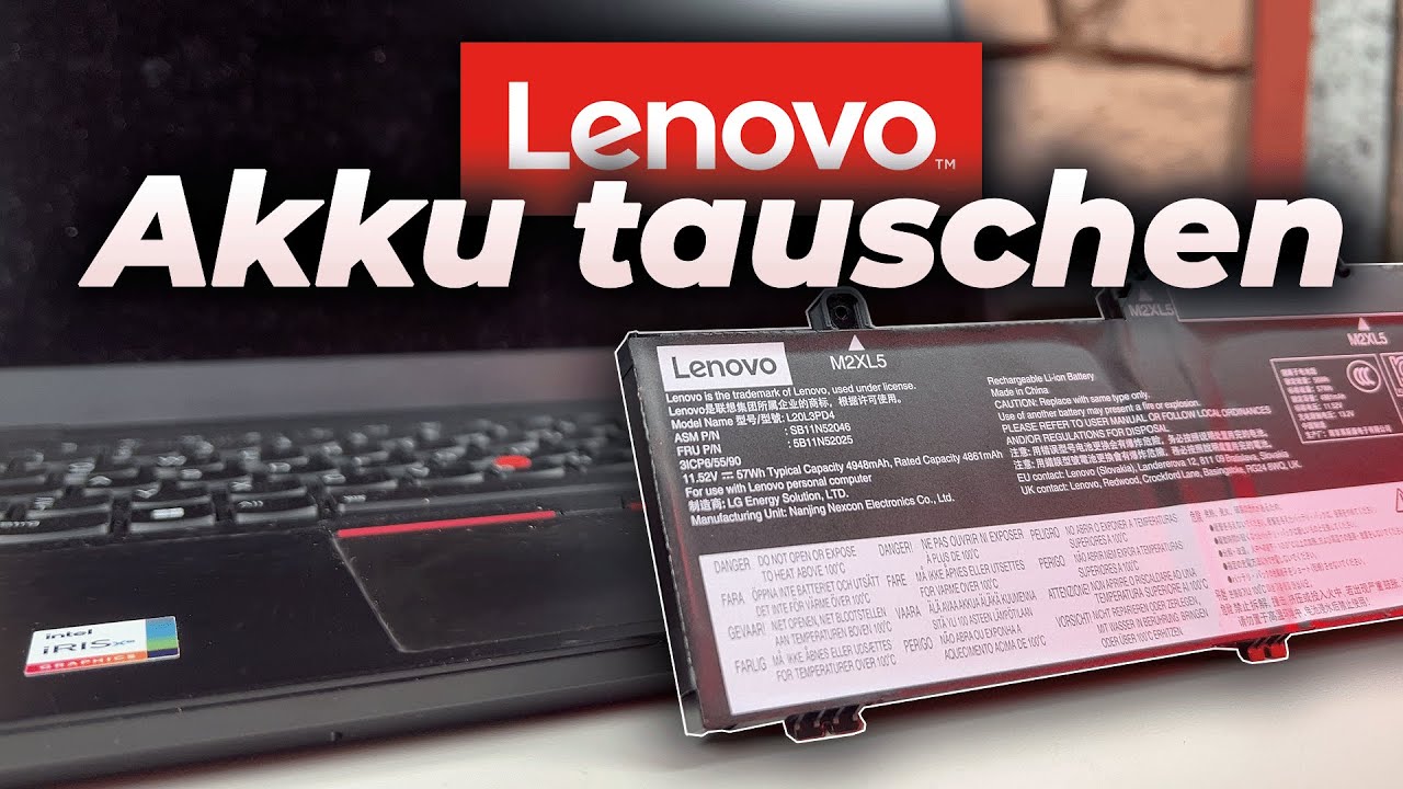Wie wechsle ich den Akku an meinem Lenovo Laptop? - ThinkPad, IdeaPad, Yoga Akku tauschen!