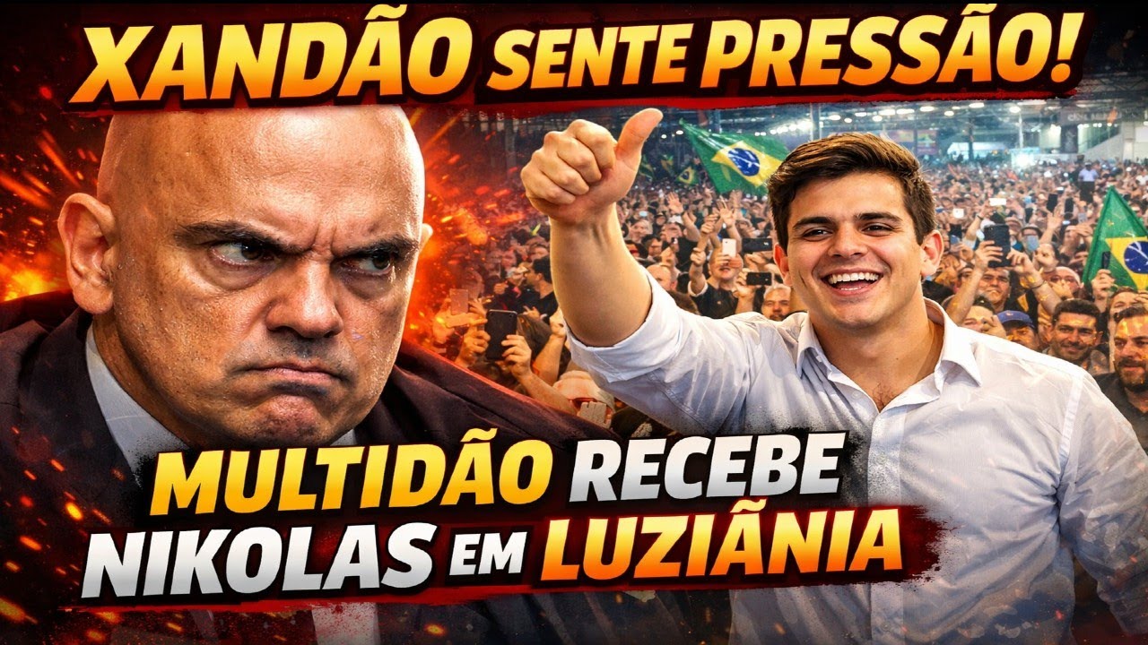XANDÃO SENTE A PRESSÃO! MULTIDÃO RECBE NIKOLAS EM LUZIÂNIA